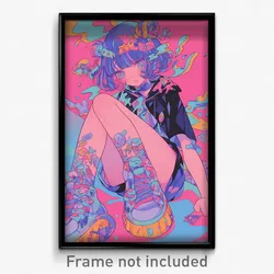 Anime Art Poster - Girl Feeling Flakey Wearing Original Dressing (Print)