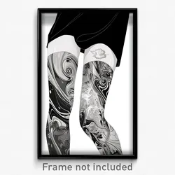 Art Poster - Colorless Leg (Psychedelic Trippy Weird 11x17 Print)