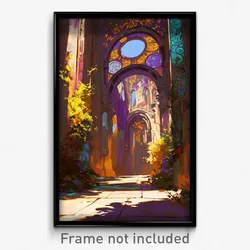 Art Poster - Sunny Corridor (Psychedelic Trippy Weird 11x17 Print)