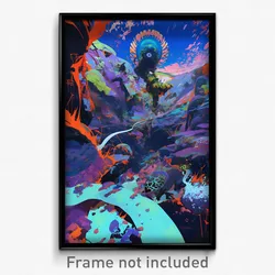Art Poster - Underground Gulf (Psychedelic Trippy Weird 11x17 Print)