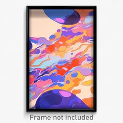 Art Poster - Wiggly Remnant (Psychedelic Trippy Weird 11x17 Print)
