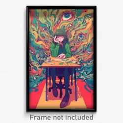 Art Poster - Artistic Hideout (Psychedelic Trippy Weird 11x17 Print)