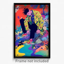 Anime Art Poster - Boy Feeling Self Loathing Wearing Whimsical Blazer (Print)