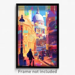 Art Poster - Captivating London (Psychedelic Trippy Weird 11x17 Print)
