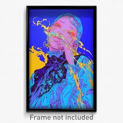 Art Poster - Girl Feeling Fascination Wearing Thoughtful Frills (Art Print)