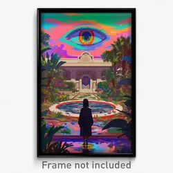 Movie Art Poster - Gray Palace (Psychedelic Trippy Retro Cartoon Film Print)
