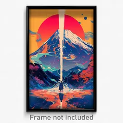 Movie Art Poster - Striking Resting Place (Psychedelic Retro Weird Film Print)