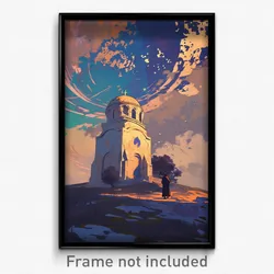 Art Poster - Dreary Tabernacle (Psychedelic Trippy Weird 11x17 Print)