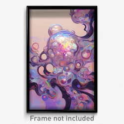 Art Poster - Bubbly Vault (Psychedelic Trippy Weird 11x17 Cartoon Print)