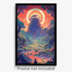 Movie Art Poster - Hidden Fen (Psychedelic Trippy Retro Cartoon Film Print)