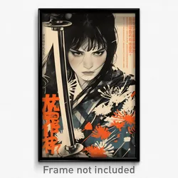 Movie Art Poster - Woman Feeling Negative, Humble White Armor (Retro Film Print)