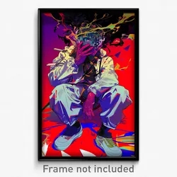 Anime Art Poster - Man Feeling Persevering Wearing Upbeat Straitjacket (Print)