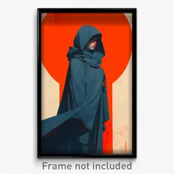 Movie Art Poster - Girl Feeling Reluctant, Advanced Hooded Cloak (Film Print)