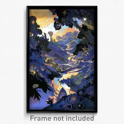 Art Poster - Starry Middens (Psychedelic Trippy Weird 11x17 Print)
