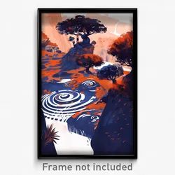 Art Poster - Different Hideaway (Psychedelic Trippy Weird 11x17 Cartoon Print)