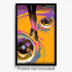 Art Poster - Smooth Wheels (Psychedelic Trippy Weird 11x17 Cartoon Print)