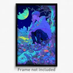 Art Poster - Shadowy Burrow (Psychedelic Trippy Weird 11x17 Cartoon Print)