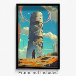 Movie Art Poster - Monumental Turret (Psychedelic Retro Weird Film Print)