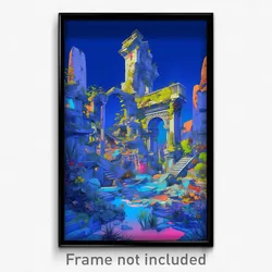 Art Poster - Small Maze (Psychedelic Trippy Weird 11x17 Print)