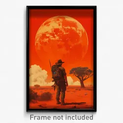 Movie Art Poster - Whopping Outback (Psychedelic Retro Weird Film Print)