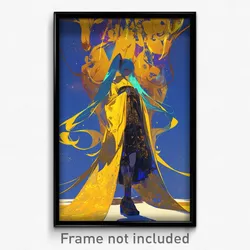 Anime Art Poster - Woman Feeling Cowardly, Golden Borrowed Garments (Print)