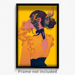 Anime Art Poster - Woman Feeling Neglect Wearing Stupendous Scrunchie (Print)