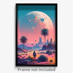 Movie Art Poster - Smoggy Oasis (Psychedelic Trippy Retro Cartoon Film Print)