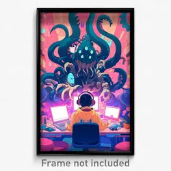 Movie Art Poster - Zany Cellar (Psychedelic Trippy Retro Cartoon Film Print)