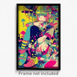 Art Poster - Bountiful Bolt Hole (Psychedelic Trippy Weird 11x17 Cartoon Print)