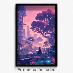 Art Poster - A Secret Garden With Enchanted Flowers