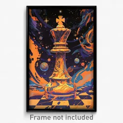 Movie Art Poster - Uneven Chess Piece (Psychedelic Retro Weird Film Print)