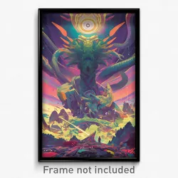 Movie Art Poster - Meek Nest (Psychedelic Trippy Weird Retro Cartoon Film Print)