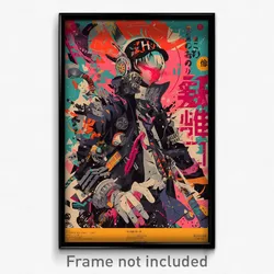 Japanese Movie Poster - Boy Feeling Charity, Tattered Black Suit (Art Print)
