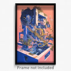 Art Poster - Monumental Terrarium (Psychedelic Trippy Weird 11x17 Print)