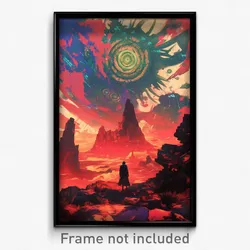 Movie Art Poster - Dark Smithy (Psychedelic Trippy Retro Cartoon Film Print)