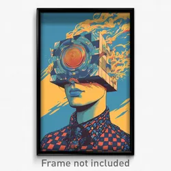 Movie Art Poster - Spotted Backwater (Psychedelic Retro Weird Film Print)