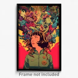 Movie Art Poster - Awesome Claim (Psychedelic Trippy Retro Cartoon Film Print)