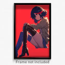 Anime Art Poster - Girl Feeling Thankful Wearing Stunning Boots (Print)