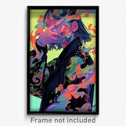 Anime Art Poster - Woman Feeling Insulted, Immaterial Asymmetrical Sleeves