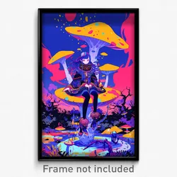Art Poster - Creative Fairy Ring (Psychedelic Trippy Weird 11x17 Print)