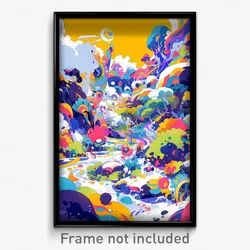 Art Poster - Silly Tundra (Psychedelic Trippy Weird 11x17 Cartoon Print)