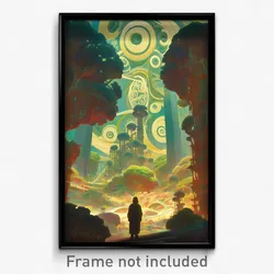 Movie Art Poster - Distant Synagogue (Psychedelic Retro Weird Film Print)