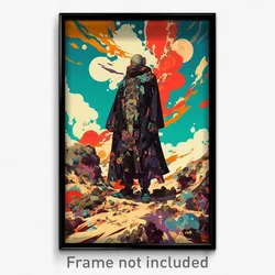 Movie Art Poster - Man Feeling Obstinate, Outstanding Armor (Retro Film Print)