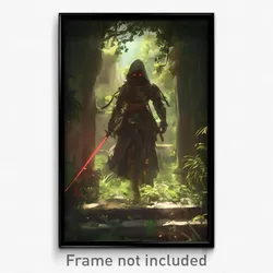Art Poster - A Futuristic Knight In High-tech Armor