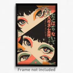 Japanese Movie Poster - Woman Feeling Longing, Buoyant Mismatched Legwear