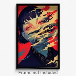 Movie Art Poster - Woman Feeling Grumpiness, Adventurous Frilled (Film Print)