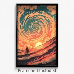 Movie Art Poster - Perfect Gulf (Psychedelic Trippy Retro Cartoon Film Print)