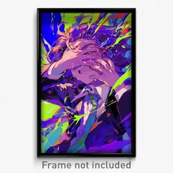 Anime Art Poster - Boy Feeling Uneasiness, Gentle Adjusting Necktie (Print)