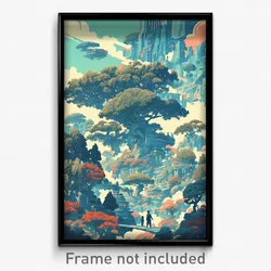 Movie Art Poster - Jaw Dropping Cloud Forest (Psychedelic Retro Film Print)