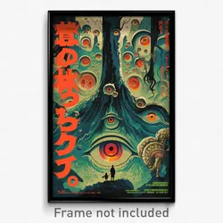 Japanese Movie Poster - Gray Valley (Japan Psychedelic Art Retro Film Print)